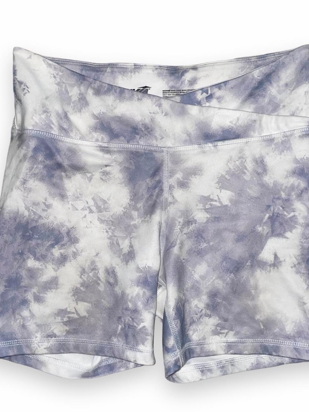 Avia Lavender Tie-Dye Bike Shorts